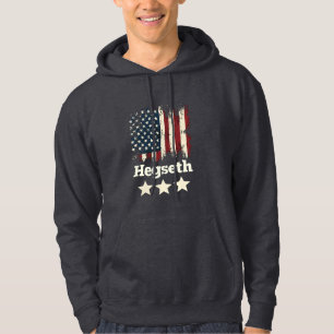 Hegseth Trump Administratie Amerikaanse vlag Hoodie
