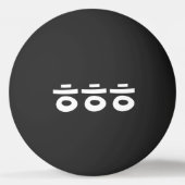 HEHEHE ㅎ ㅎ Korean Slang Ping Ping Pong Ball (Voorkant)