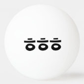 HEHEHE ㅎ ㅎ Korean Slang Pingpongballen (Achterkant)