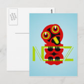 Hei Tiki Maori Design NZ Tekstkunst Briefkaart (Voorkant / Achterkant)