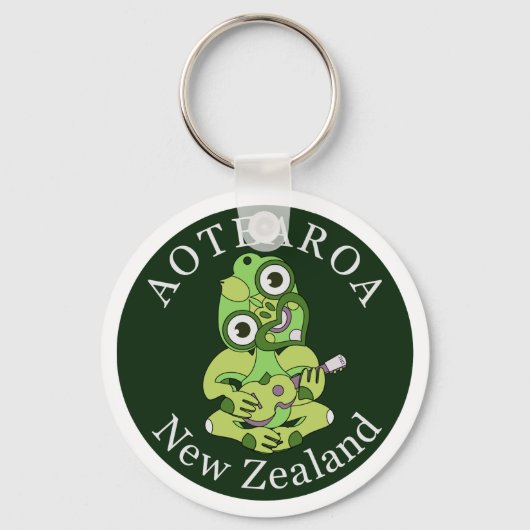Hei Tiki New Zealand KEY RING Sleutelhanger (Voorkant)