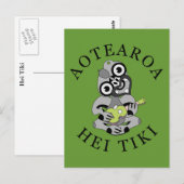 Hei Tiki Ukulele Aotearoa-Briefkaart Briefkaart (Voorkant / Achterkant)