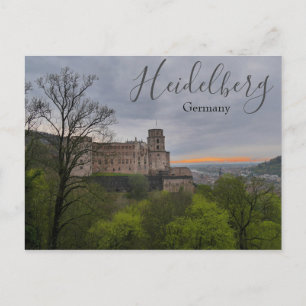 Heidelberg Allemagne Carte postale avec Château