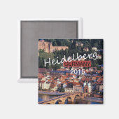 Heidelberg Allemagne Souvenir Magnet Changement An (Recto/Verso)