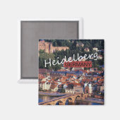 Heidelberg Allemagne Voyage Photo Souvenir Magnet (Recto/Verso)