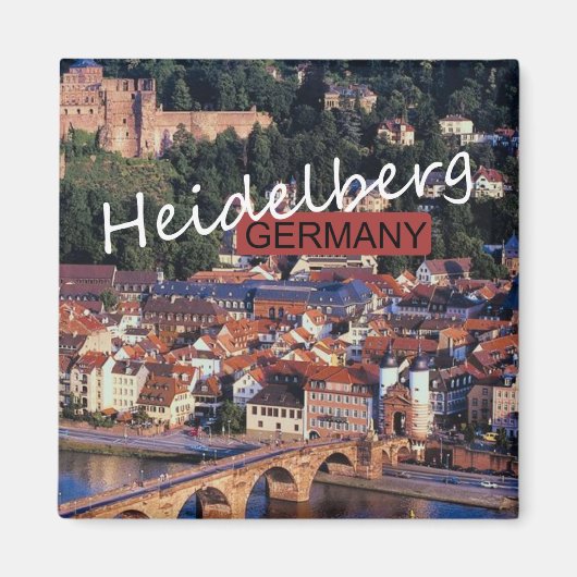 Heidelberg Allemagne Voyage Photo Souvenir Magnet (Devant)