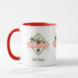 Heidelberg am Neckar Germany Retro Wine  Mok