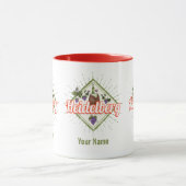 Heidelberg am Neckar Germany Retro Wine Mok (Midden)