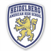 Heidelberg American High School Shield Sticker (Voorkant)