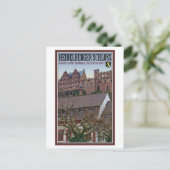 Heidelberg - Castle van onder Briefkaart (Staand voorkant)