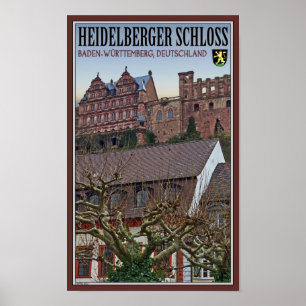 Heidelberg - Castle van onder Poster