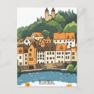 Heidelberg Duitsland Reizen Briefkaart