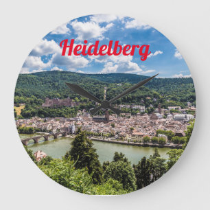 Heidelberg Neckar Panorama Duitsland Grote Klok