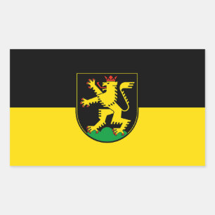 Heidelberg stads vlag Duitsland symbool Rechthoekige Sticker
