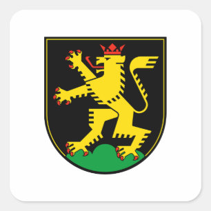 Heidelberg stadsvlag embleem Duitsland symbool Vierkante Sticker