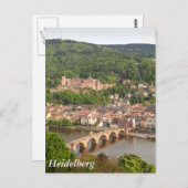 Heidelberg-uitzicht Briefkaart (Voorkant / Achterkant)