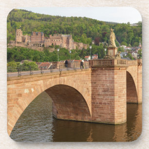 Heidelberg-uitzicht over de Neckar Bier Onderzetter