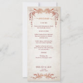 Heidense Handfasting Bruiloftsmenu (Voorkant)