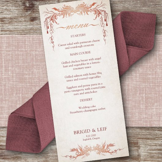 Heidense Handfasting Bruiloftsmenu