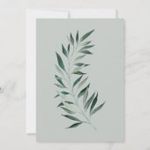 heidense moedergodin met bladeren Baby shower Kaart (Achterkant)