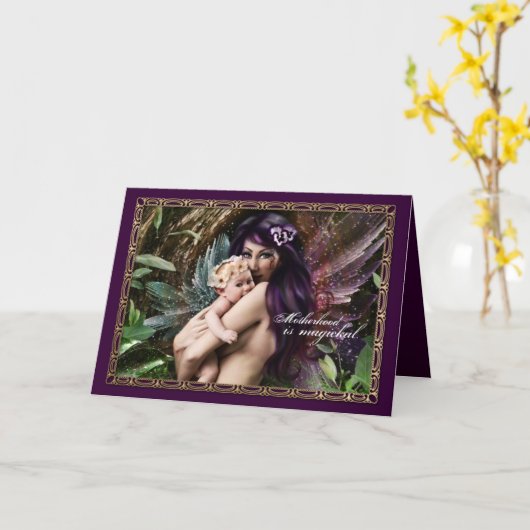 heidense moeders kaart (Gele Bloem)