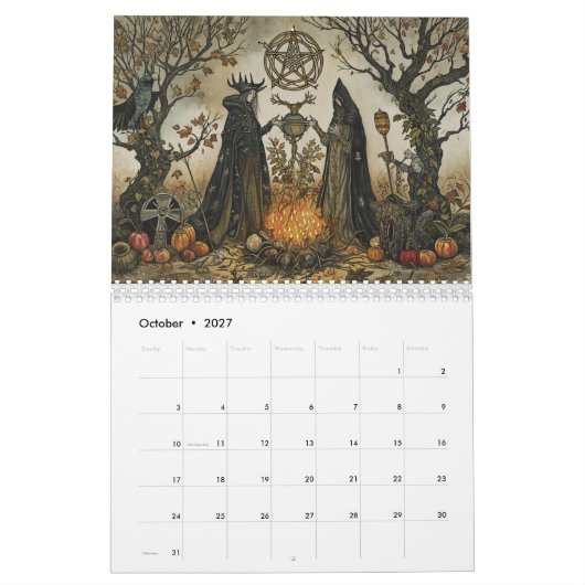 heidense stijl kalender (Okt 2027)