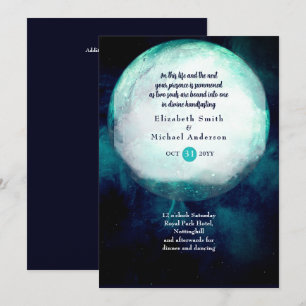 Heidense Wicca Teal Maan Gotische Handfasting Uitn Kaart