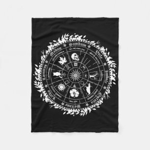 Heidenwiel van het jaar heks Wicca Happy Ostara Fleece Deken