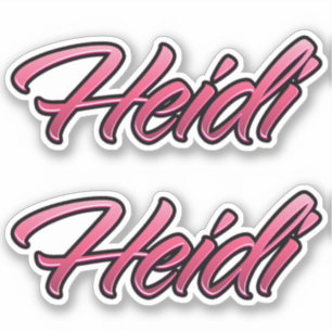 Heidi autocollant rose délavé Stickerset