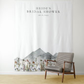 HEIDI Boho Mountain Wildflower Vrijgezellenfeest Wandkleed (In situ)