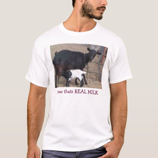 Heidi & Curly Sue, nu die REAL MELK T-shirt (Voorkant)