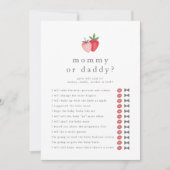 HEIDI Devine Qui Maman Papa Baby shower Carte de j (Devant)