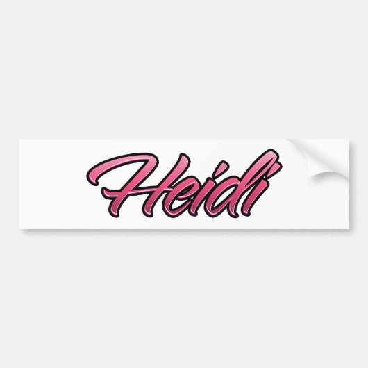 Heidi faded pink Autocollants (Devant)