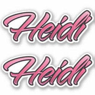 Heidi faded pink Autocollants