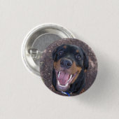 Heidi Happy Rottweiler-Button Ronde Button 3,2 Cm (Voorkant /achterkant)