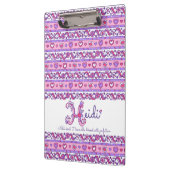 Heidi naam betekent harten letter H klembord (Links)