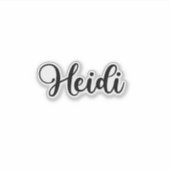 Heidi Name - Handgeschreven kalligrafie Sticker (Voorkant)