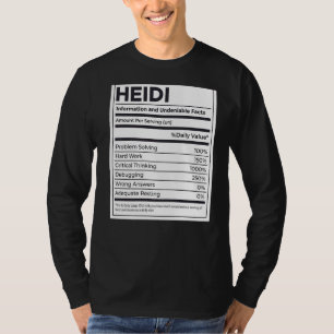 Heidi Nutrition Informatie Probleem oplossen Hard  T-shirt