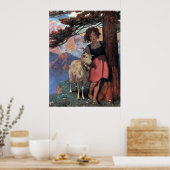 Heidi op een bergtop van Jessie Willcox Smith Poster (Keuken)