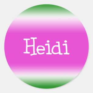 Heidi Ronde Sticker