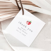 HEIDI Roze Aardbei Meisje Baby shower Dank u Bedankjes Labels