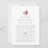 HEIDI Strawberry Vind de Gast Bingo Game Kaart (Voorkant)