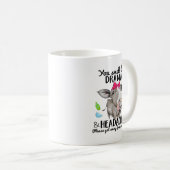 Heifer Koe Animal Grafisch T-shirt Plus Grootte Fu Koffiemok (Voorkant rechts)