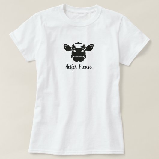 Heifer S'Il Vous Plaît Cow T-Shirt (Design devant)
