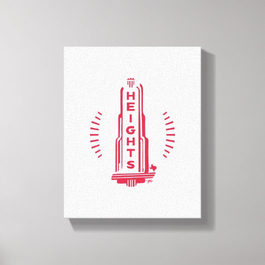 Heights Theater Marquee Canvas Afdruk (Voorkant)