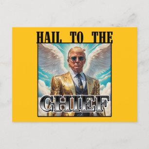 Heil aan de baas - Trump 2024 Briefkaart