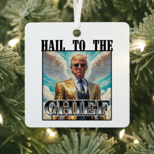 Heil aan de baas - Trump 2024 Metalen Ornament