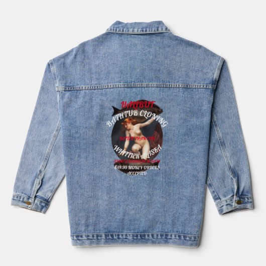 HEILBOT BADKUIP KLONEN START EEN SCHOOL DENIM JACKET (Achterkant)