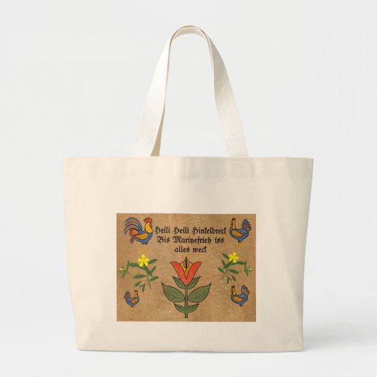 Heili Heili Hinkledreck! Grote Tote Bag (Voorkant)
