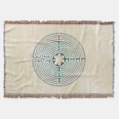 Heilig Geometriesymbool - Chartres Labyrint 1 Deken (Voorkant)